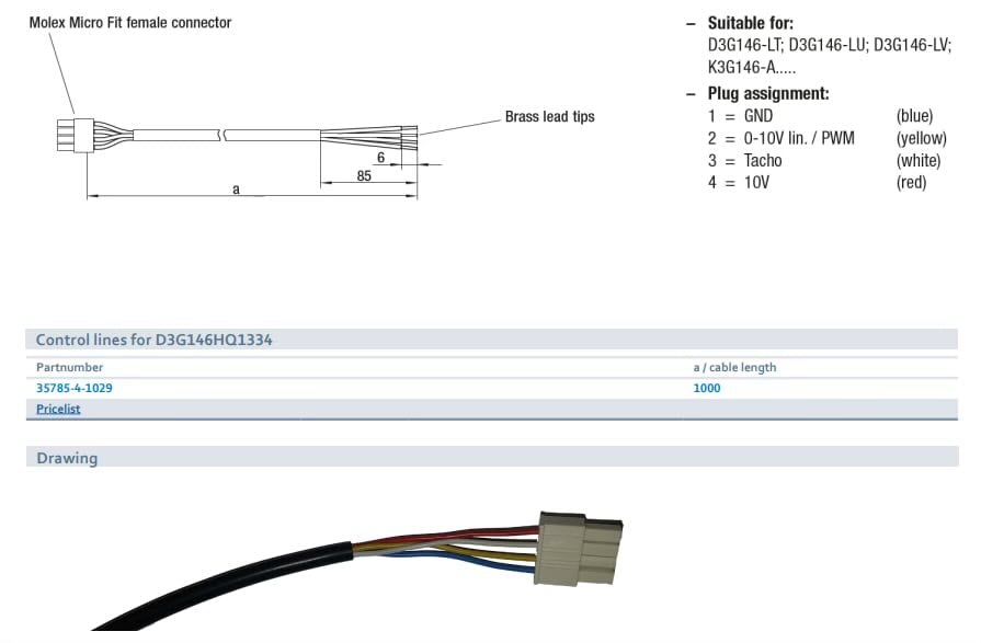 Styrkabel D3G146